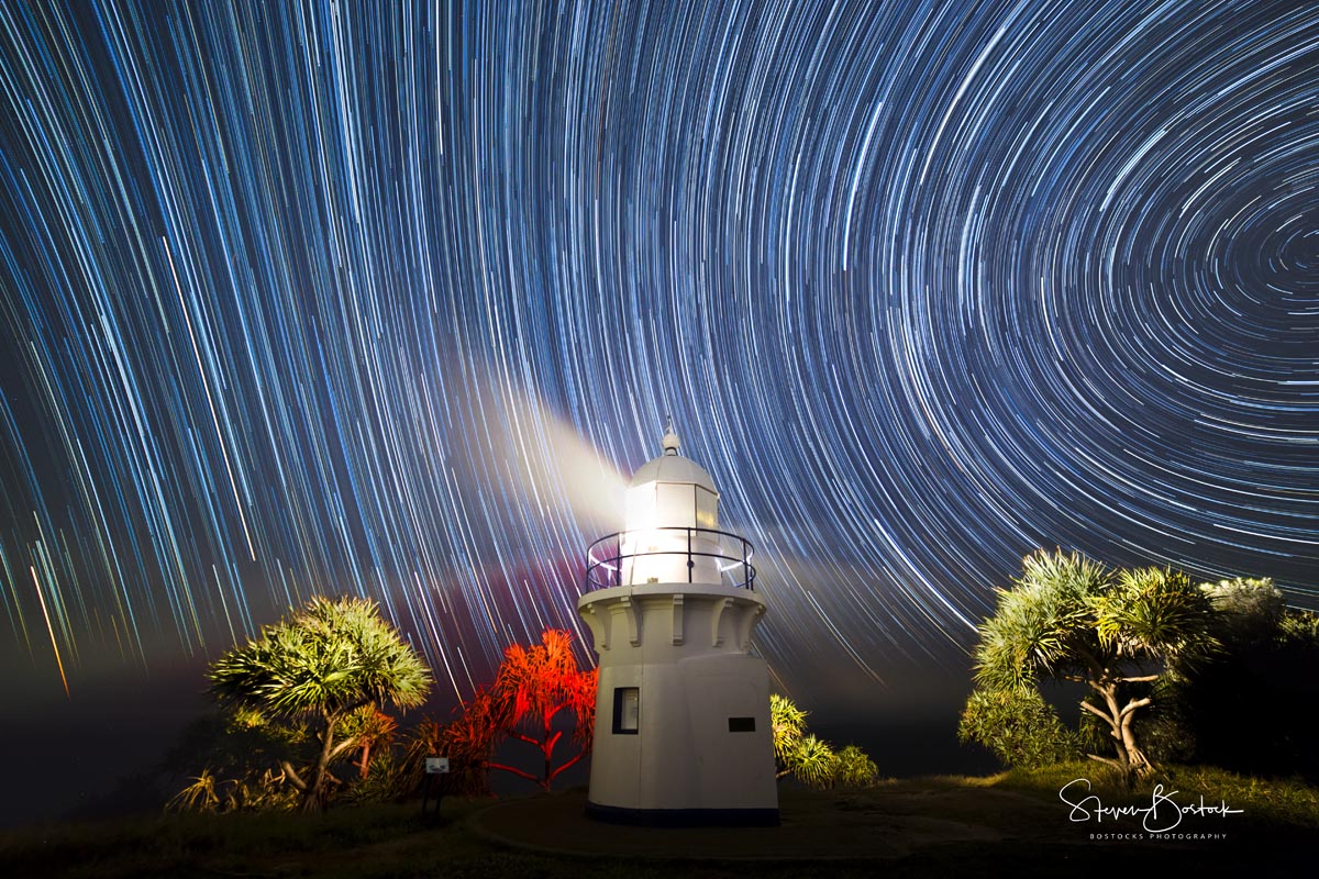 Fingal Lighthouse Startrails – Bostocks Photography