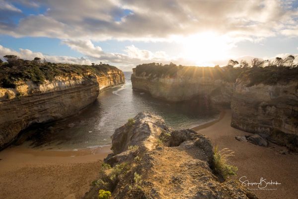 sunset loch ard gorge great ocean road port campbell victoria